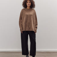 Roll Seam Sweater, Speckle Clay