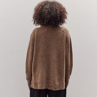 Roll Seam Sweater, Speckle Clay