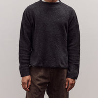 Oversized Mock Neck Sweater, Charcoal
