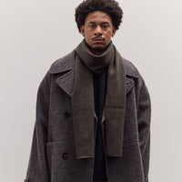 Long Wool Scarf, Olive Brown