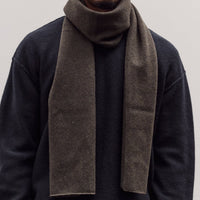 Long Wool Scarf, Olive Brown