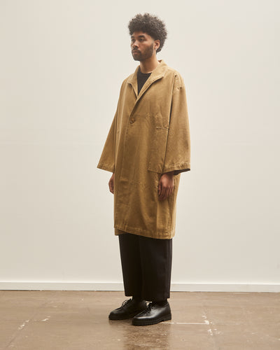 7115 Unisex Canvas Lapel Coat, Kelp