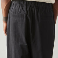 7115 Unisex Elastic Drop-Crotch Trousers, Black