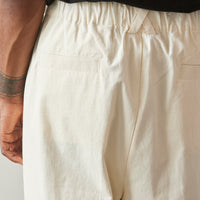 7115 Unisex Elastic Drop-Crotch Trousers, Off-White