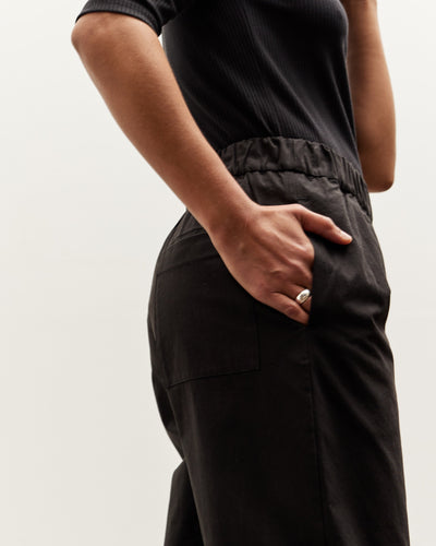 7115 Elastic Pull-Up Trouser, Black