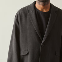 7115 Unisex Layered Blazer, Black