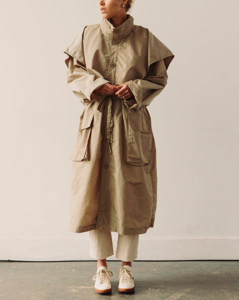 Drawer フロントポケット トレンチジャケット 36 ベージュ シルク昆 Drawer フロントポケット トレンチジャケット 36 ベージュ シルク昆