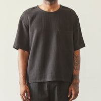 7115 Unisex Signature Pocket Tee, Black Gauze