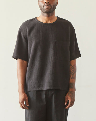 7115 Unisex Signature Pocket Tee, Black Gauze