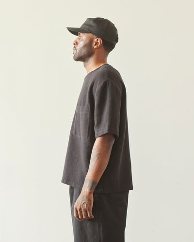 7115 Unisex Signature Pocket Tee, Black Gauze