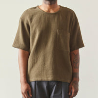 7115 Unisex Signature Pocket Tee, Deep Moss Gauze