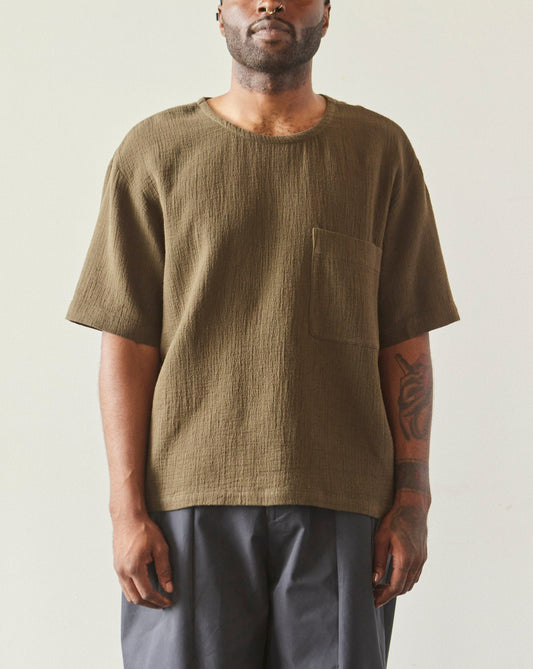 7115 Unisex Signature Pocket Tee, Deep Moss Gauze