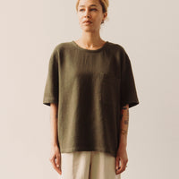 7115 Signature Pocket Tee, Deep Moss Gauze