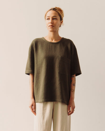 7115 Signature Pocket Tee, Deep Moss Gauze