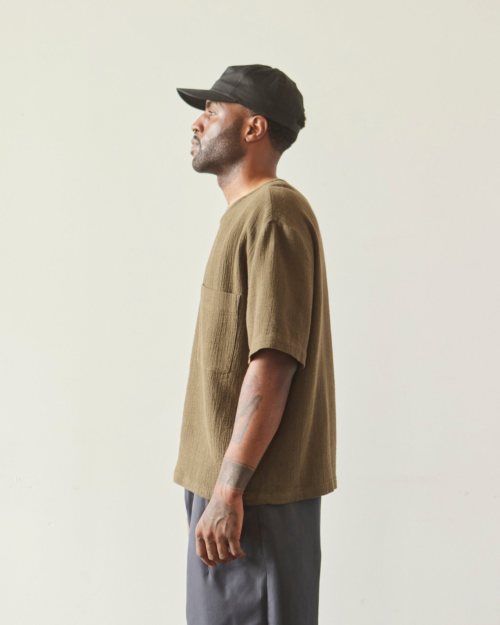 7115 Unisex Signature Pocket Tee, Deep Moss