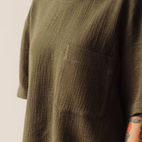 7115 Signature Pocket Tee, Deep Moss Gauze