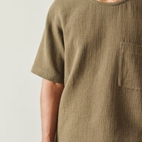 7115 Unisex Signature Pocket Tee, Deep Moss Gauze