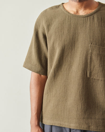 7115 Unisex Signature Pocket Tee, Deep Moss Gauze