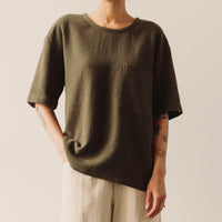 7115 Signature Pocket Tee, Deep Moss Gauze