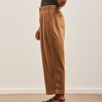 7115 Wool Pleated Trouser, Tan