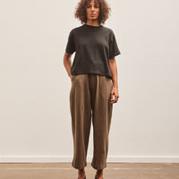 7115 Wool Pleated Trouser, Umber