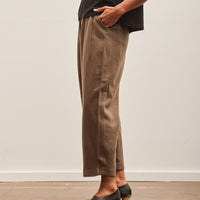 7115 Wool Pleated Trouser, Umber