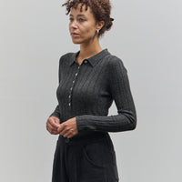 7115 Yak Collared Long Sleeves, Charcoal