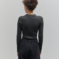 7115 Yak Collared Long Sleeves, Charcoal