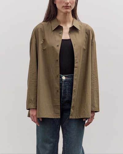 7115 by Szeki Papery 3/4 Button Down, Olive