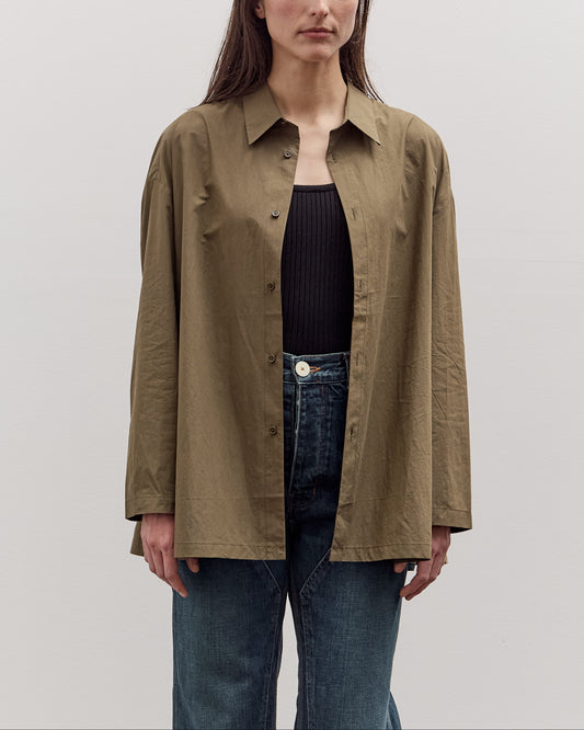 7115 by Szeki Papery 3/4 Button Down, Olive