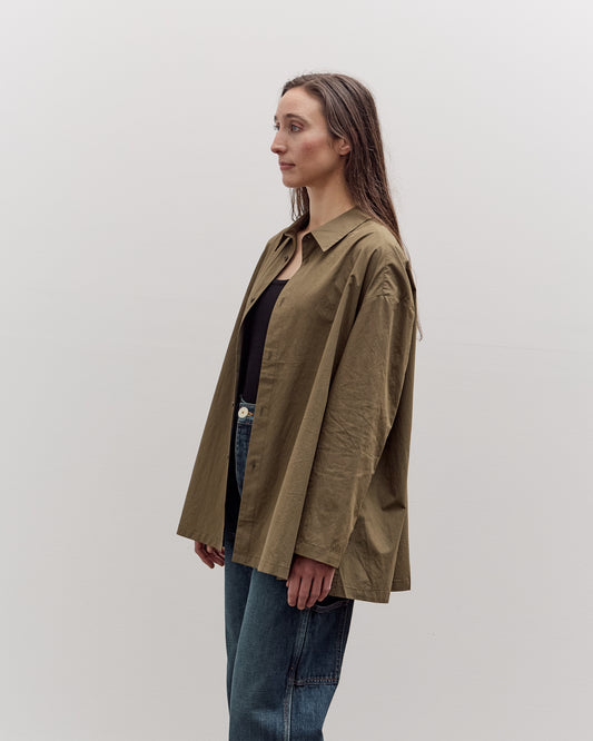7115 by Szeki Papery 3/4 Button Down, Olive