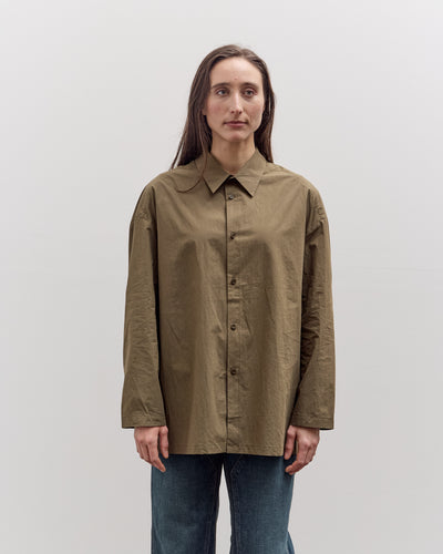 7115 by Szeki Papery 3/4 Button Down, Olive