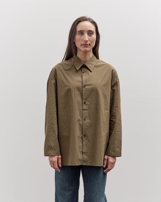 7115 by Szeki Papery 3/4 Button Down, Olive