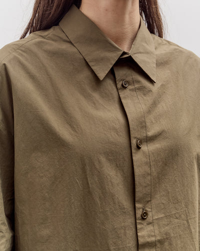 7115 by Szeki Papery 3/4 Button Down, Olive