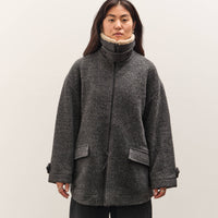 7115 by Szeki Blouson Short Coat, Heather Gray