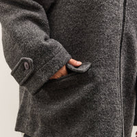 7115 by Szeki Blouson Short Coat, Heather Gray