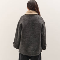 7115 by Szeki Blouson Short Coat, Heather Gray