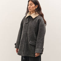 7115 by Szeki Blouson Short Coat, Heather Gray