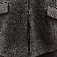 7115 by Szeki Blouson Short Coat, Heather Gray