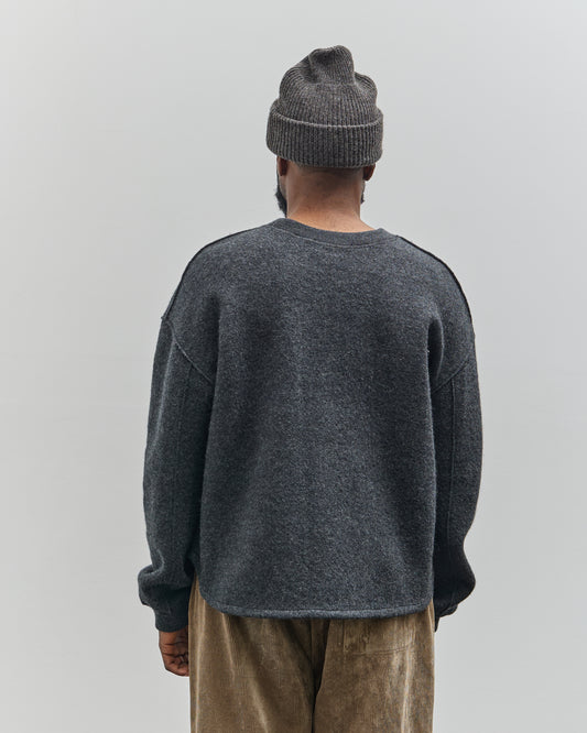 7115 by Szeki Unisex Boiled Wool Keepsake Jumper, Gray