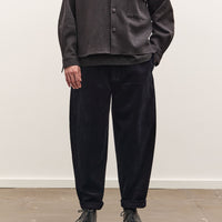 7115 by Szeki Corduroy Elastic Pull-Up Trouser Unisex, Black