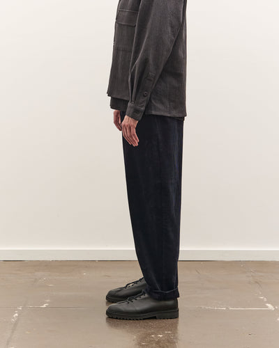 7115 by Szeki Corduroy Elastic Pull-Up Trouser Unisex, Black