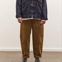 7115 by Szeki Corduroy Elastic Pull-Up Trouser Unisex, Sepia Brown