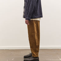 7115 by Szeki Corduroy Elastic Pull-Up Trouser Unisex, Sepia Brown