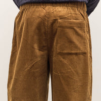7115 by Szeki Corduroy Elastic Pull-Up Trouser Unisex, Sepia Brown