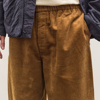 7115 by Szeki Corduroy Elastic Pull-Up Trouser Unisex, Sepia Brown