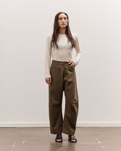 7115 by Szeki Curve Legged Work Trouser, Olive Green