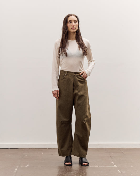 7115 by Szeki Curve Legged Work Trouser, Olive Green