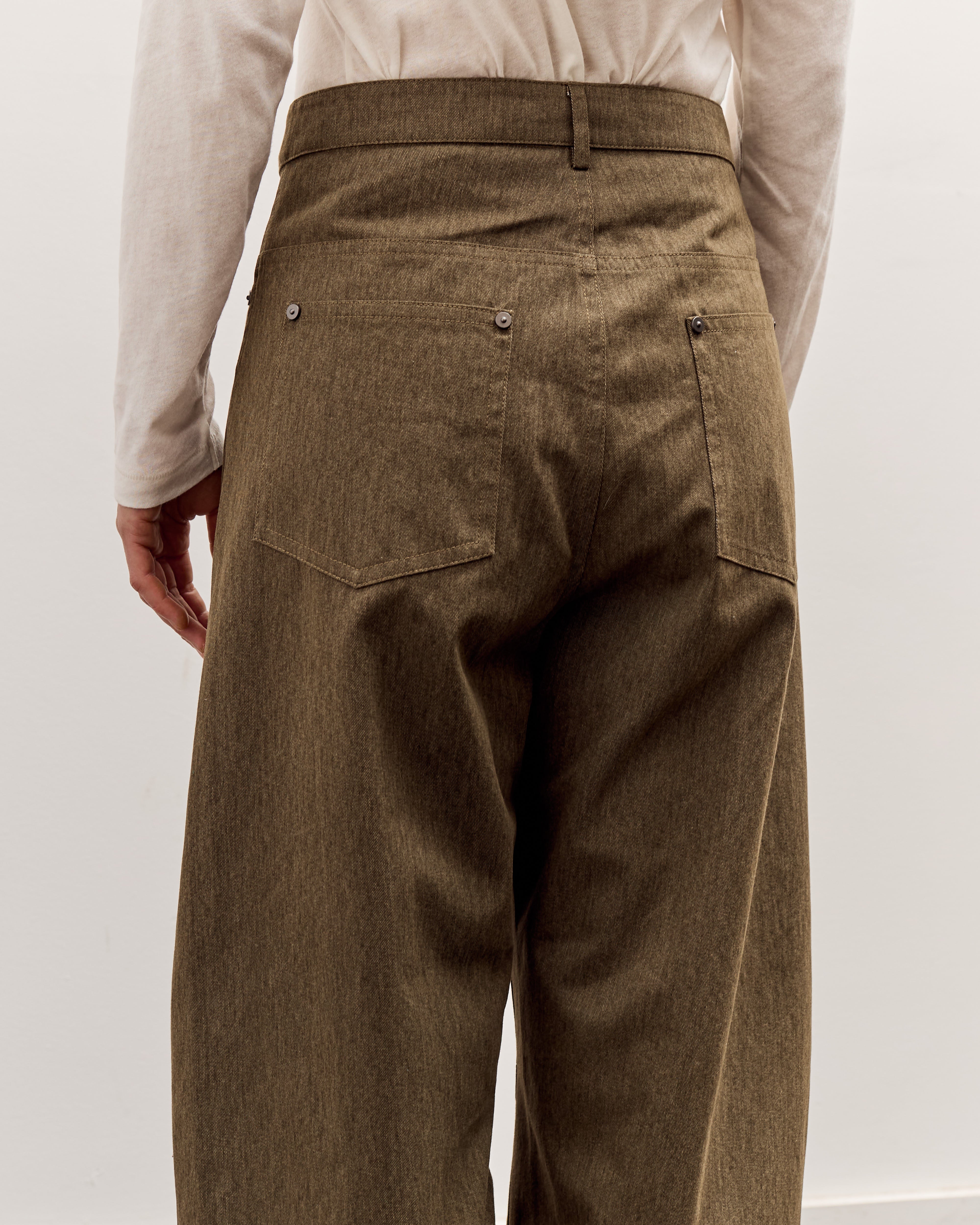 7115 by Szeki Curve Legged Work Trouser, Olive Green – Glasswing