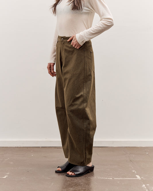 7115 by Szeki Curve Legged Work Trouser, Olive Green
